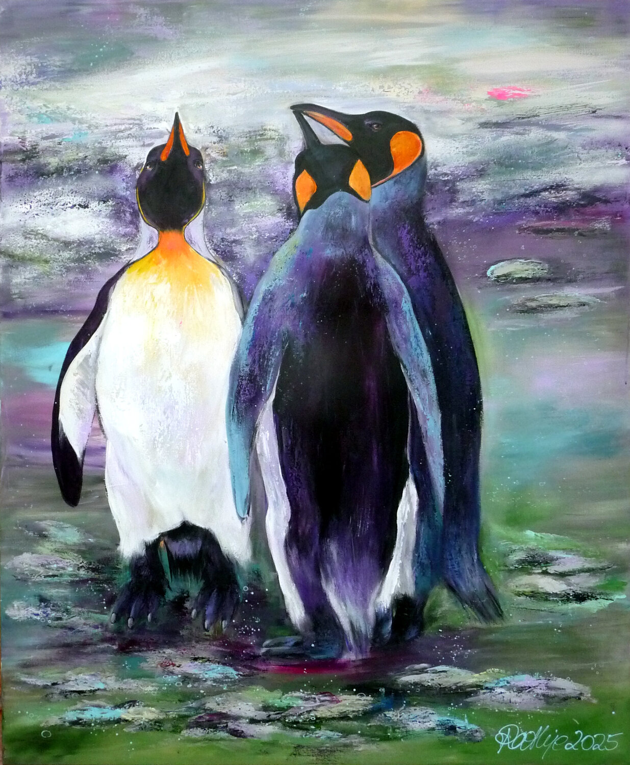 the threee kings Manuela Rathje Original painting for sale