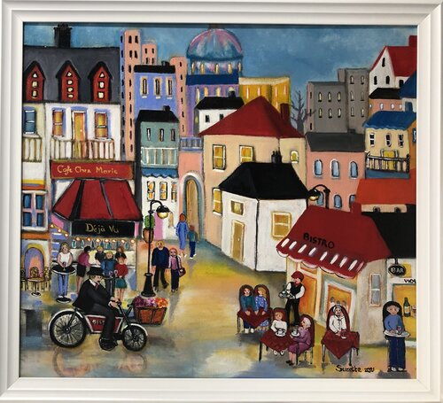 All Dressed up and Somewhere to Go by Suzette Datema, Painting for Sale on Select