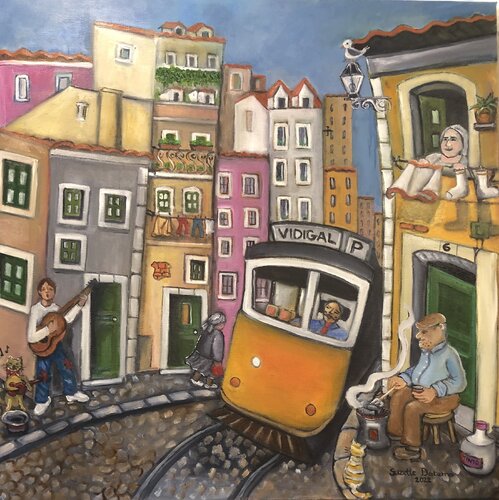 A Tribute to Porta 6 Wine by Suzette Datema, Painting for Sale on Select