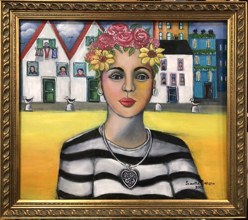 The Talk of the Town by Suzette Datema, Painting for Sale on Select