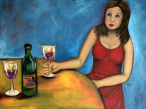 I think I like Him by Suzette Datema, Painting for Sale on Select