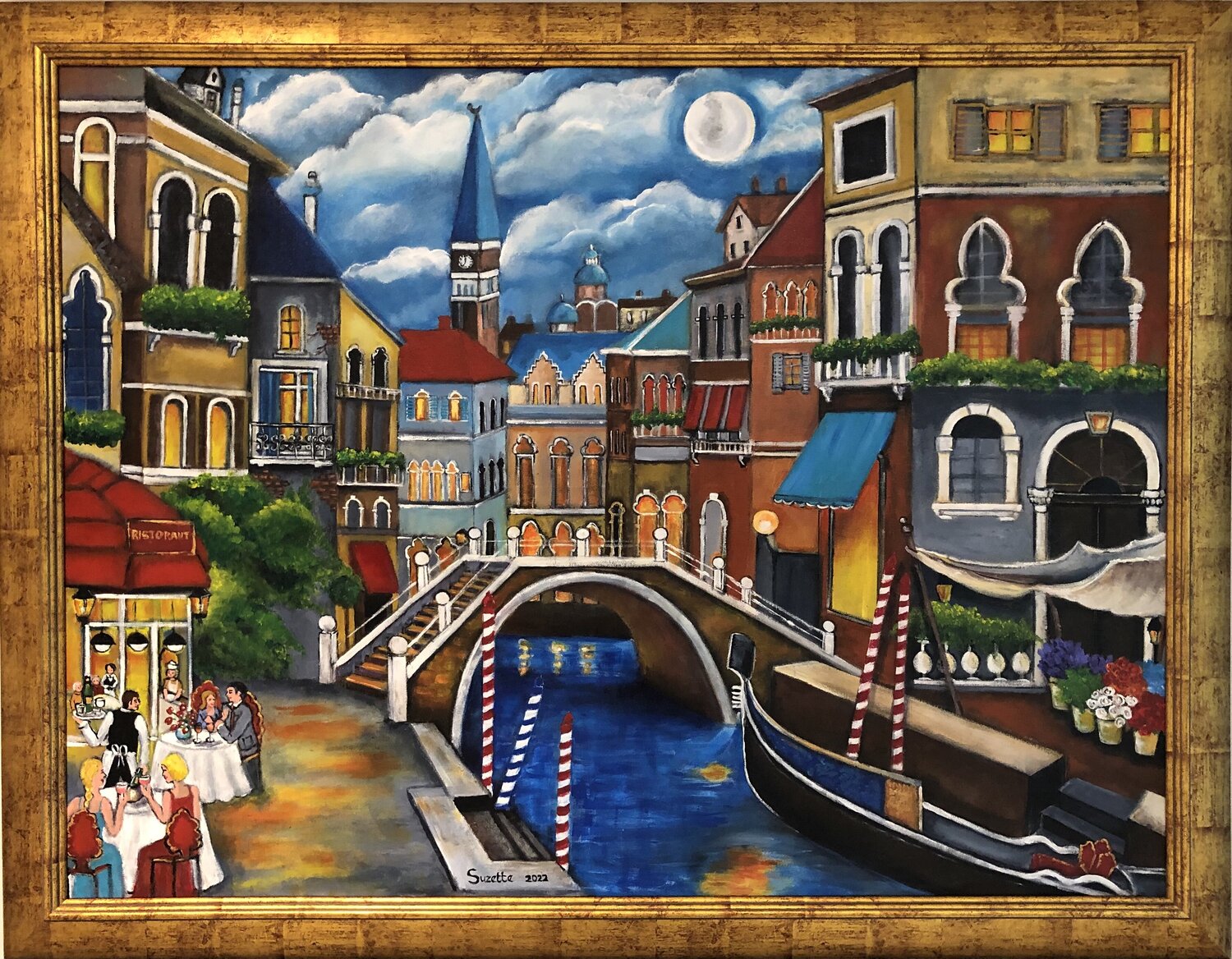 City of Romance Suzette Datema Original painting for sale