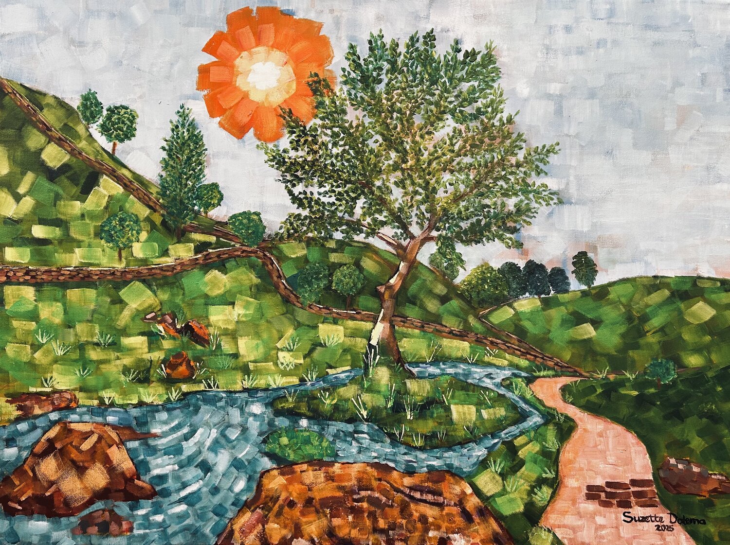 Beautiful Yorkshire Dales Suzette Datema Original painting for sale