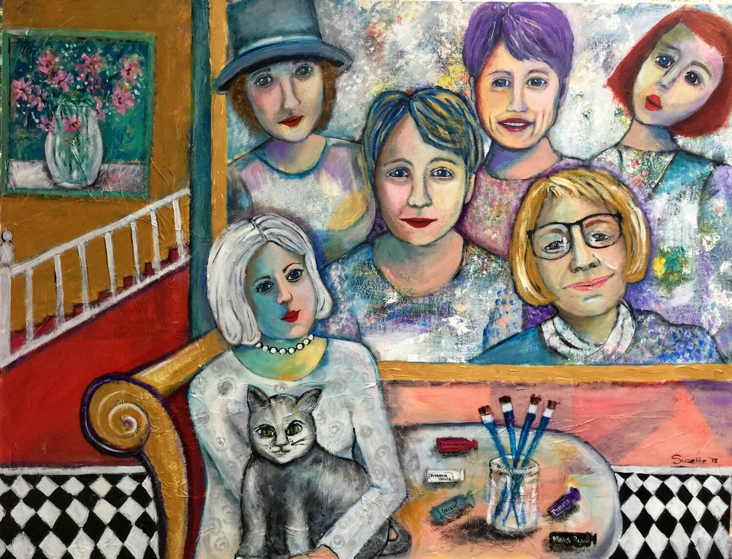 Treasures Suzette Datema Original painting for sale