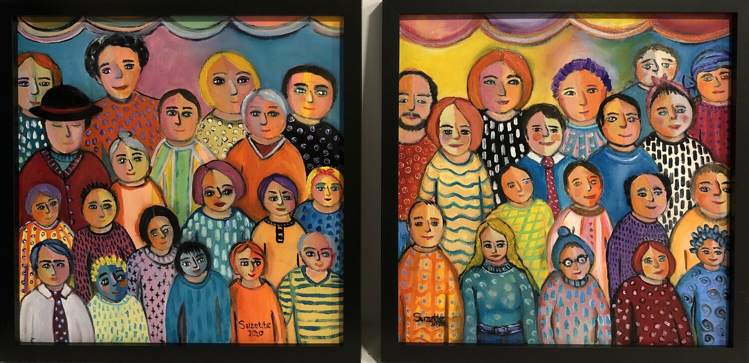 The Show must go on 2020 Suzette Datema Original painting for sale