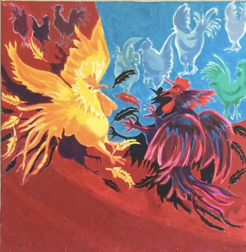 Power Struggle by Mona Asmar Hecker, Painting for Sale on Select
