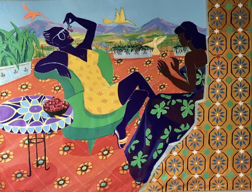 Day dreaming by Mona Asmar Hecker, Painting for Sale on Select