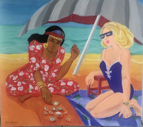 Good Fortune Teller by Mona Asmar Hecker, Painting for Sale on Select
