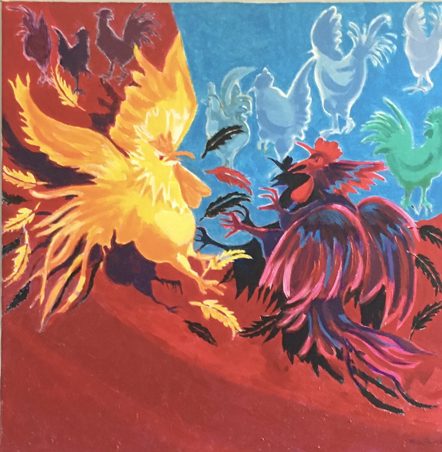 Power Struggle Mona Asmar Hecker Original painting for sale