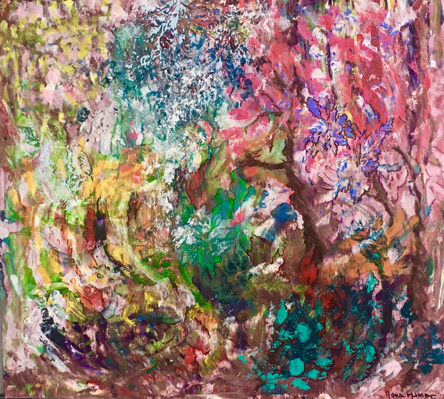 Little Red riding hood lost in the woods Mona Asmar Hecker Original painting for sale