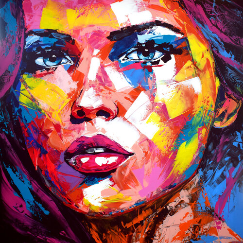 Original 152 face portrait by Eugen Dick, Painting for Sale on Select