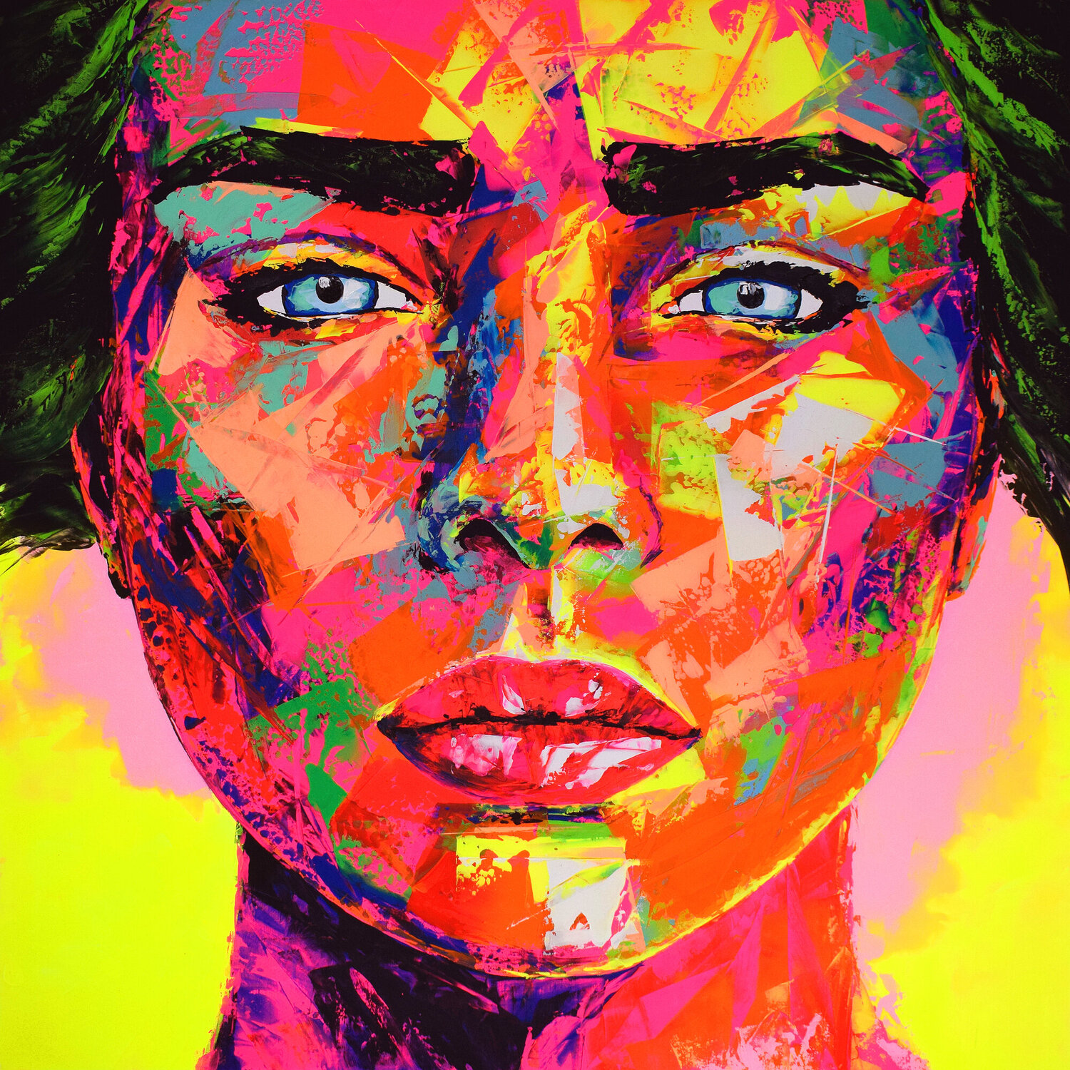 FACE Eugen Dick Original painting for sale