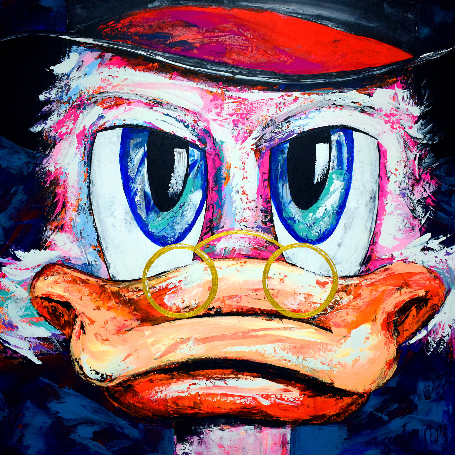 Scrooge McDuck Glow 132 Eugen Dick Original painting for sale