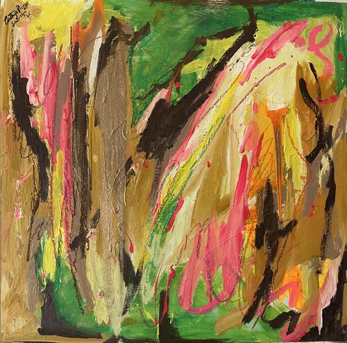 Abstract - Mister Tiger  🐅🎩 by Cinthya Picazo, Painting for Sale on Select