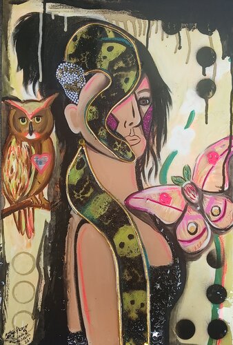 Death and Rebirth by Cinthya Picazo, Painting for Sale on Select
