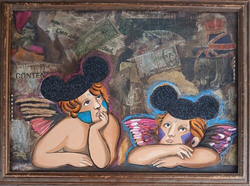 Raffaello Tribute Angels by Cinthya Picazo, Painting for Sale on Select