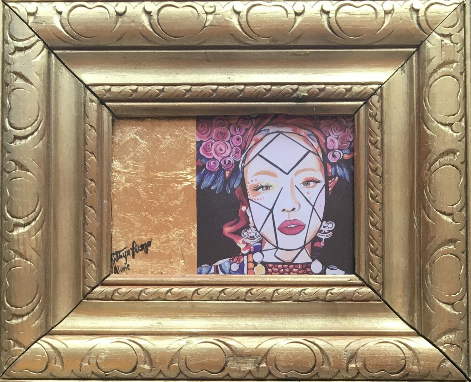 Golden Cinthya Picazo Original painting for sale