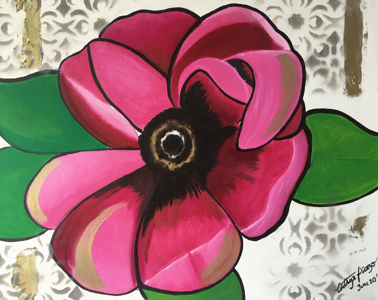 FLOWER Cinthya Picazo Original painting for sale