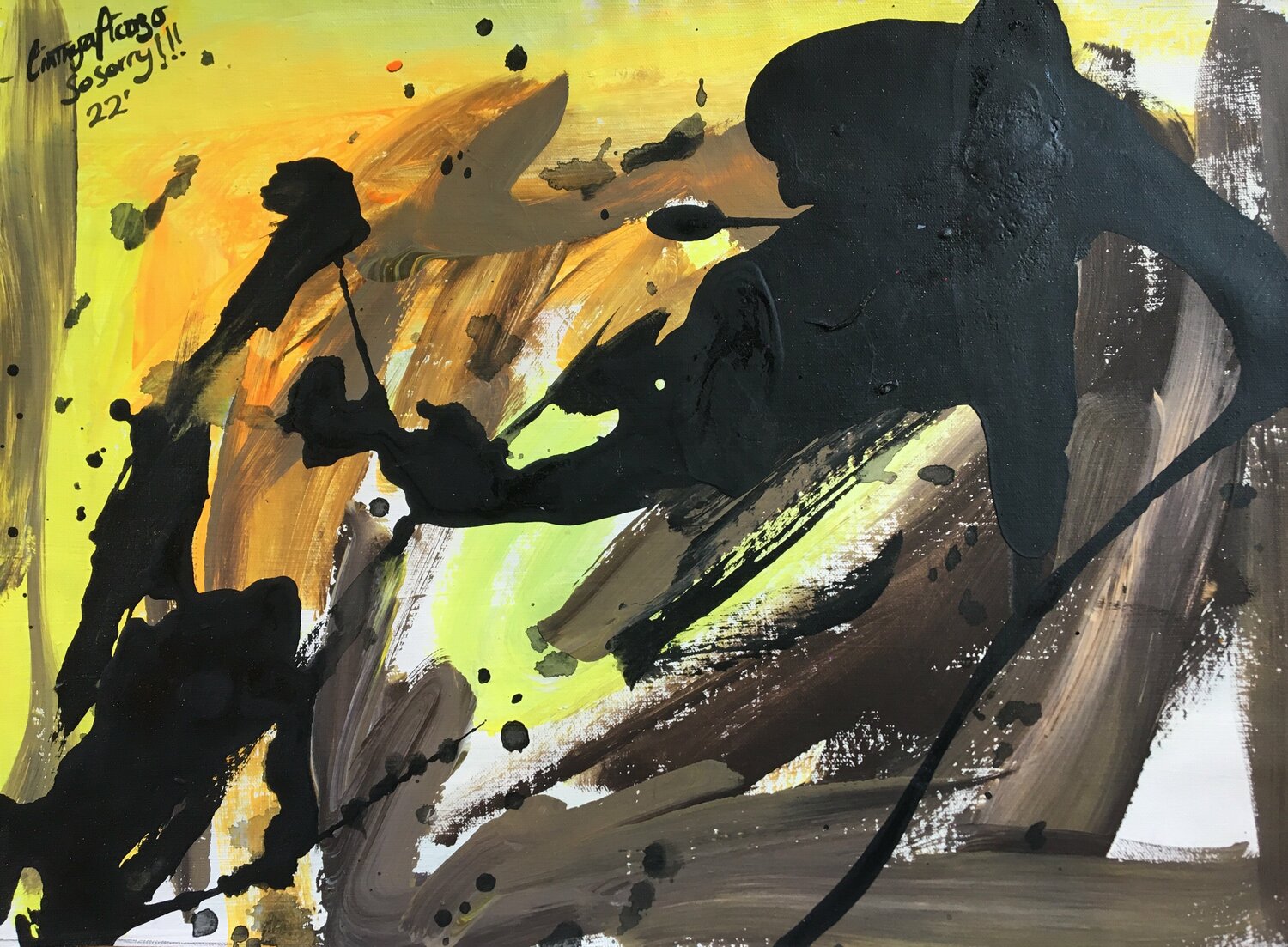 Abstract - So sorry Cinthya Picazo Original painting for sale