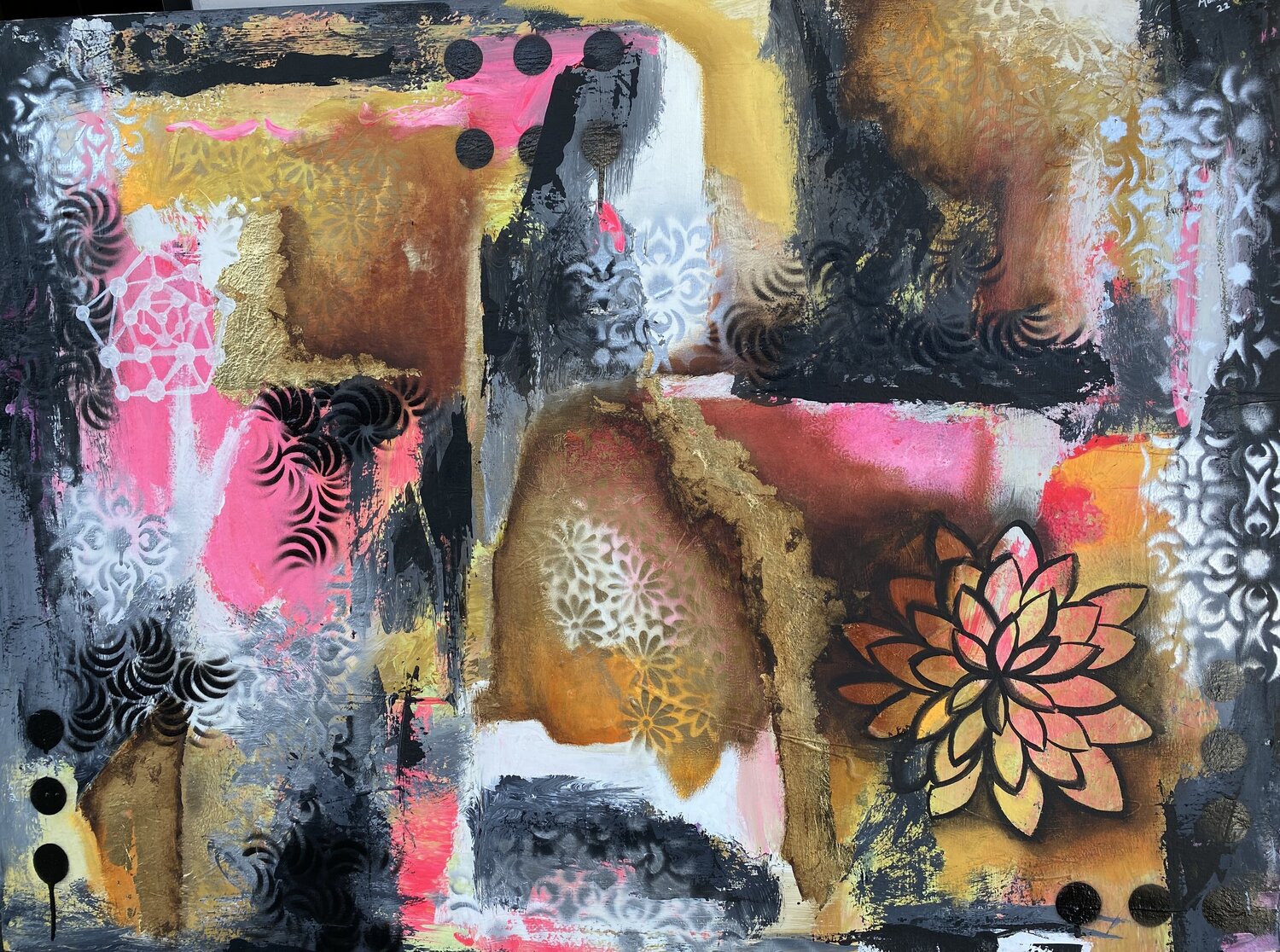 Abstract - Monadas de conciencia Cinthya Picazo Original painting for sale