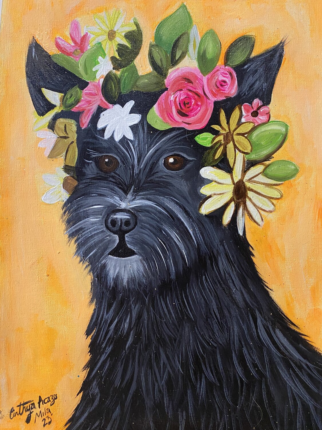 Scottish terrier (Scottie) -  ❤️ 🐕‍🦺 Cinthya Picazo Original painting for sale