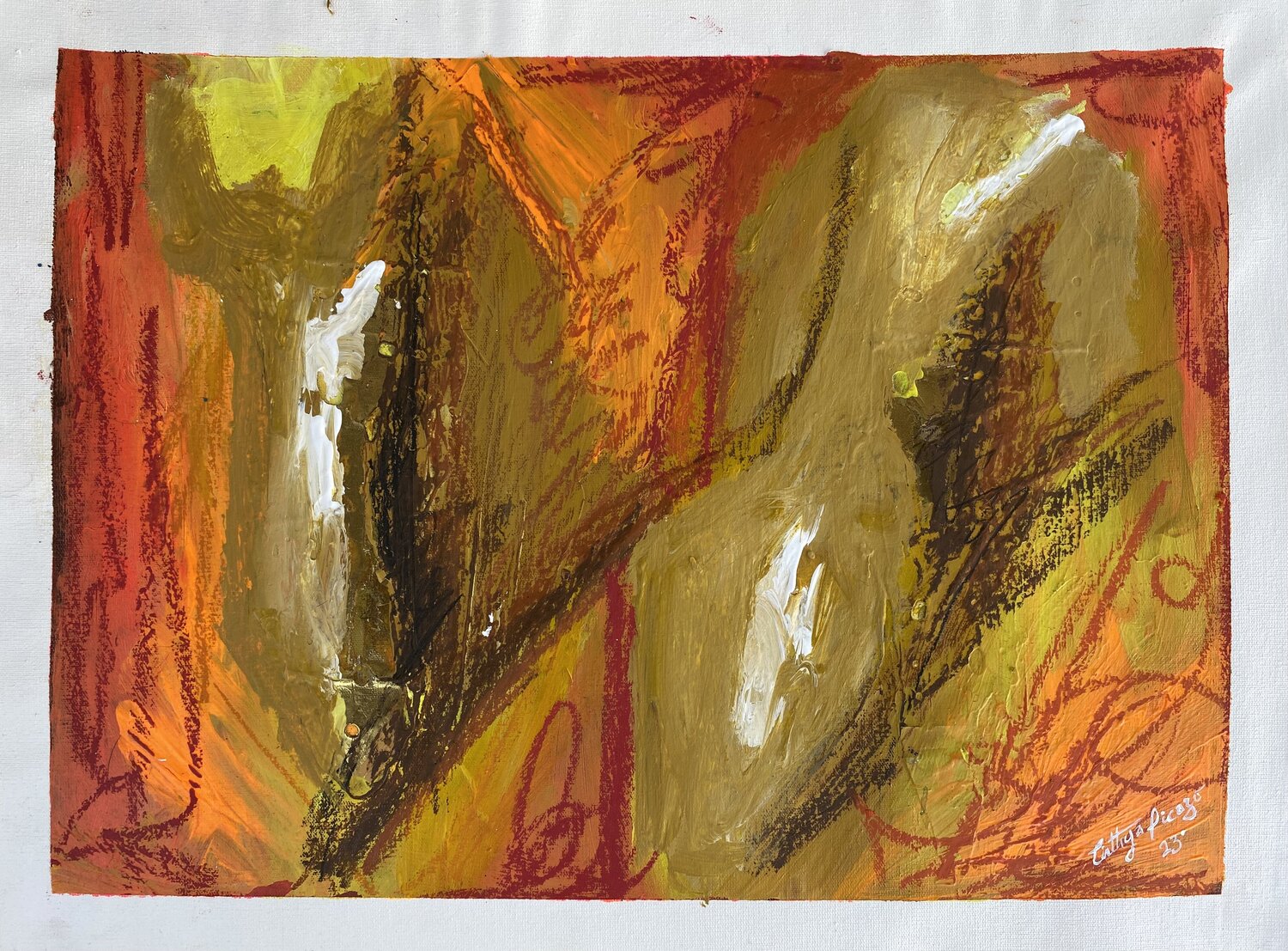 Fire ( Climate change ) Cinthya Picazo Original painting for sale