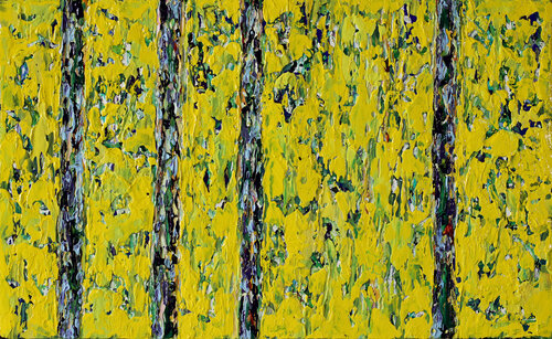 In between trunks II by Pia Andersen, Painting for Sale on Select
