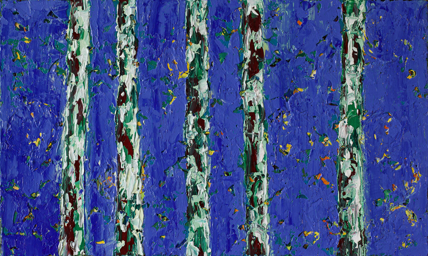 In between trunks I Pia Andersen Original painting for sale