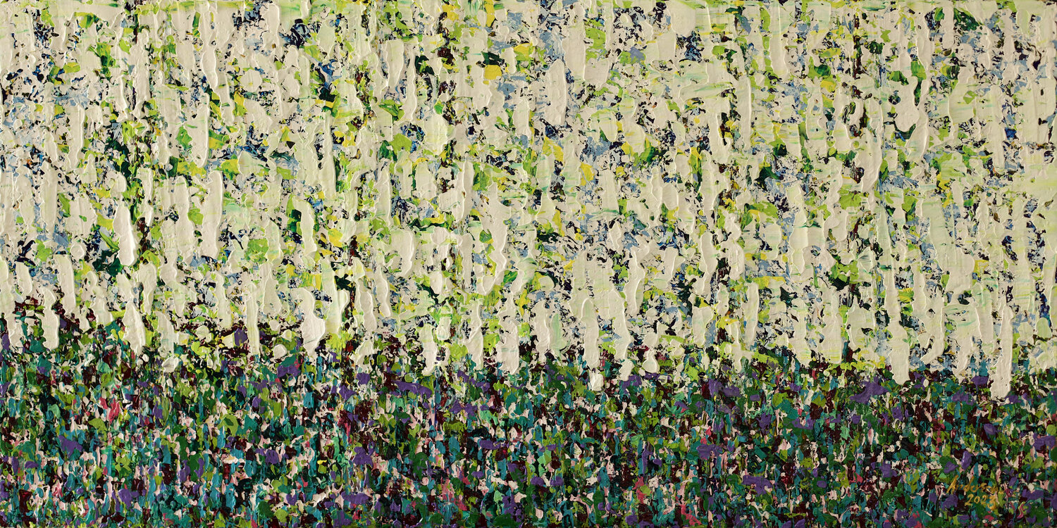 Hidden forest Pia Andersen Original painting for sale