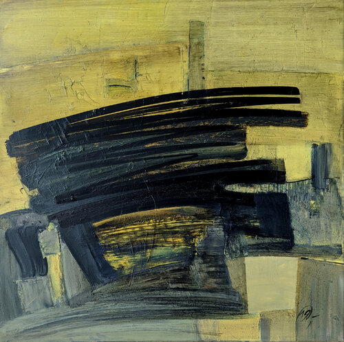 Сrossed out fields by Yaryna Shumska, Painting for Sale on Select