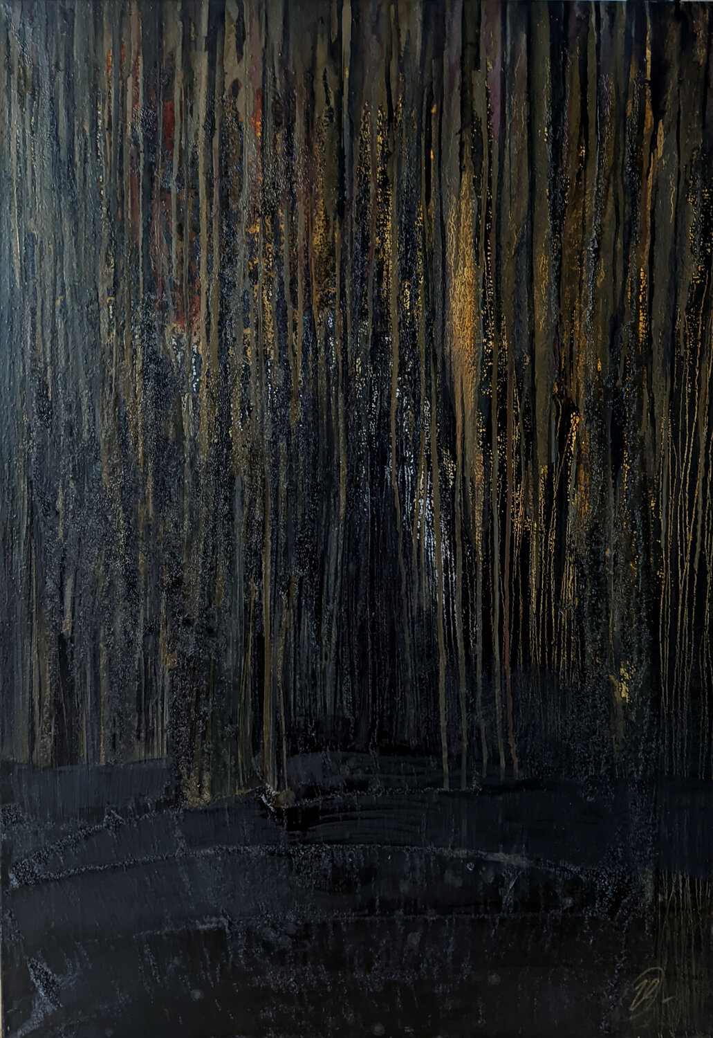 Forests cry silently Yaryna Shumska Original painting for sale