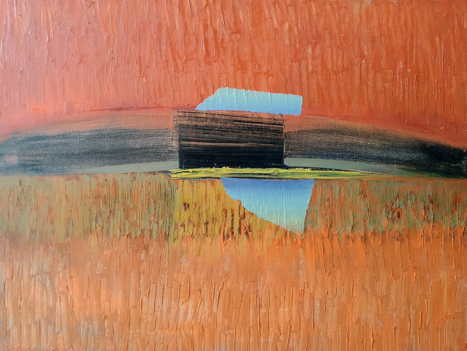 Shadow of the sun 1 Yaryna Shumska Original painting for sale