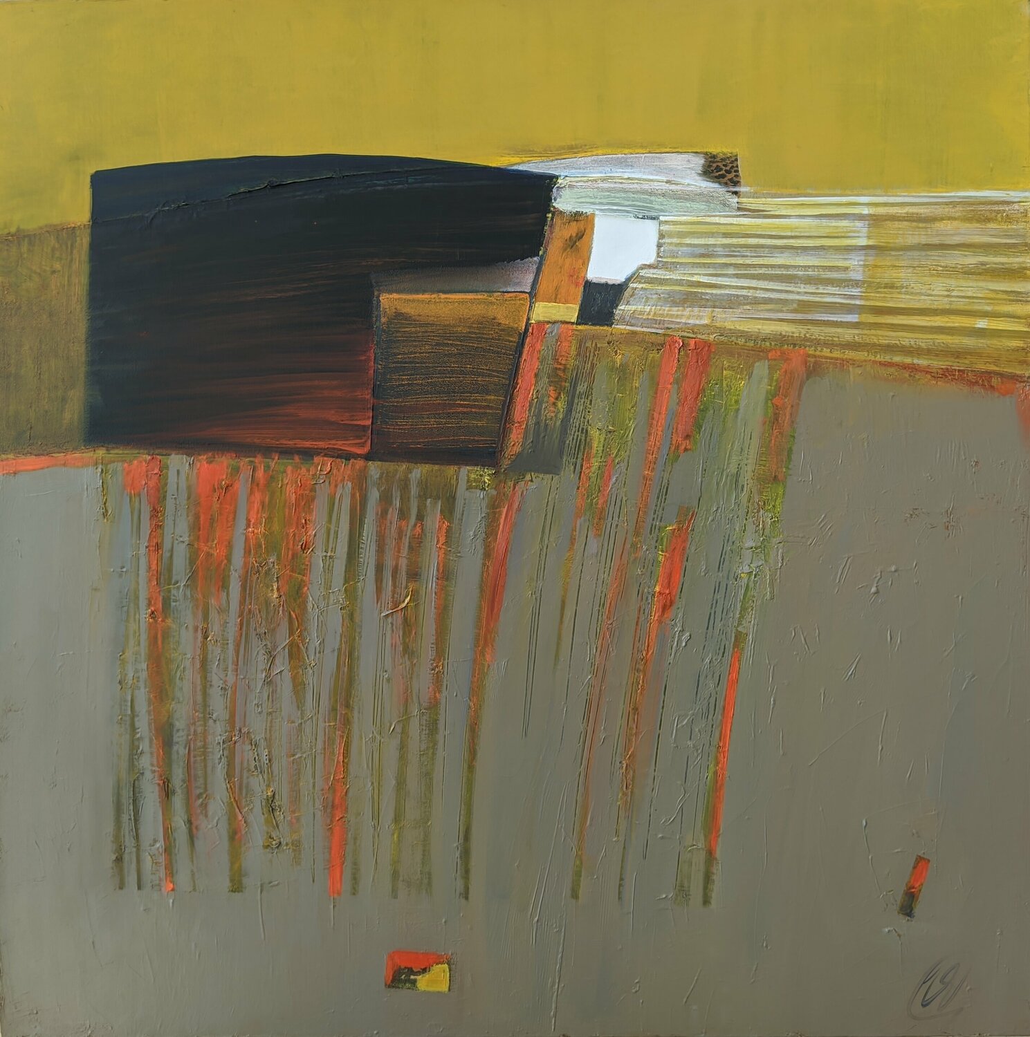 Yellow 3 Yaryna Shumska Original painting for sale