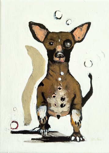 Alonza the Bronze!  Lucha Libra by Brenda Barnum, Painting for Sale on Select