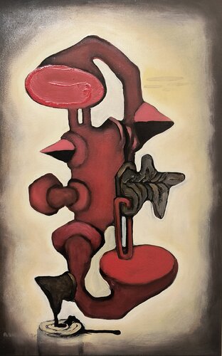 Red Rat Trap (Red Siren series) by Brenda Barnum, Painting for Sale on Select