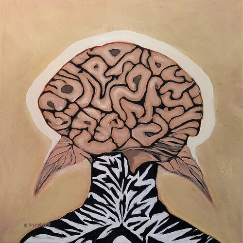 right brain 2026 by Brenda Barnum, Painting for Sale on Select