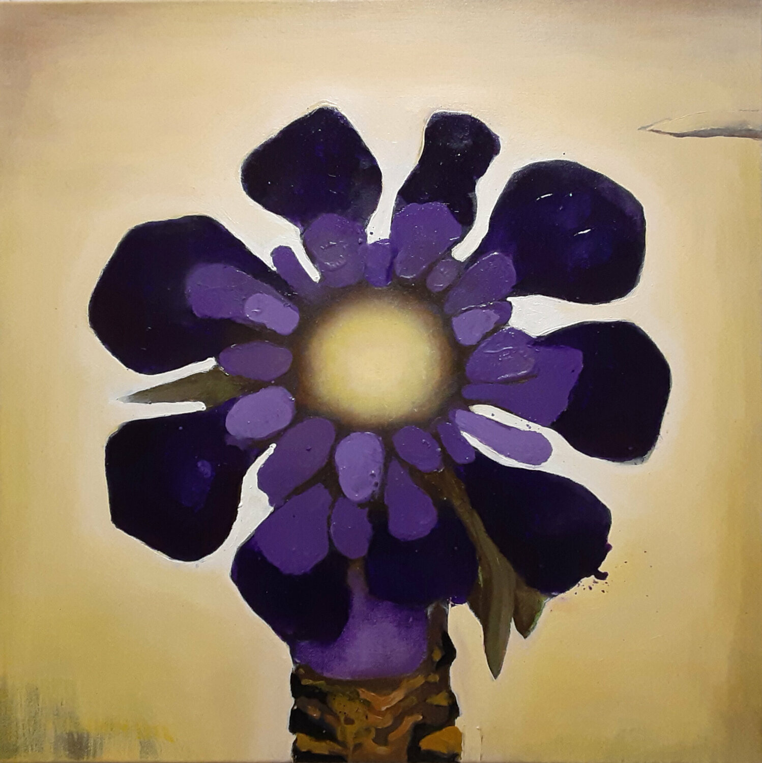 Purple Firecracker Brenda Barnum Original painting for sale