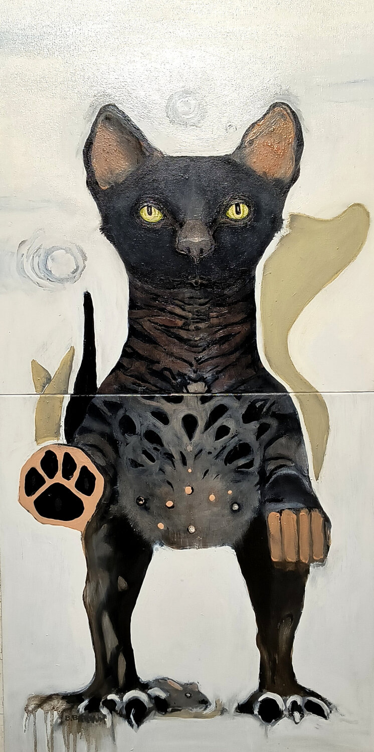 Rat Catcher #3 (Panthea) Brenda Barnum Original painting for sale