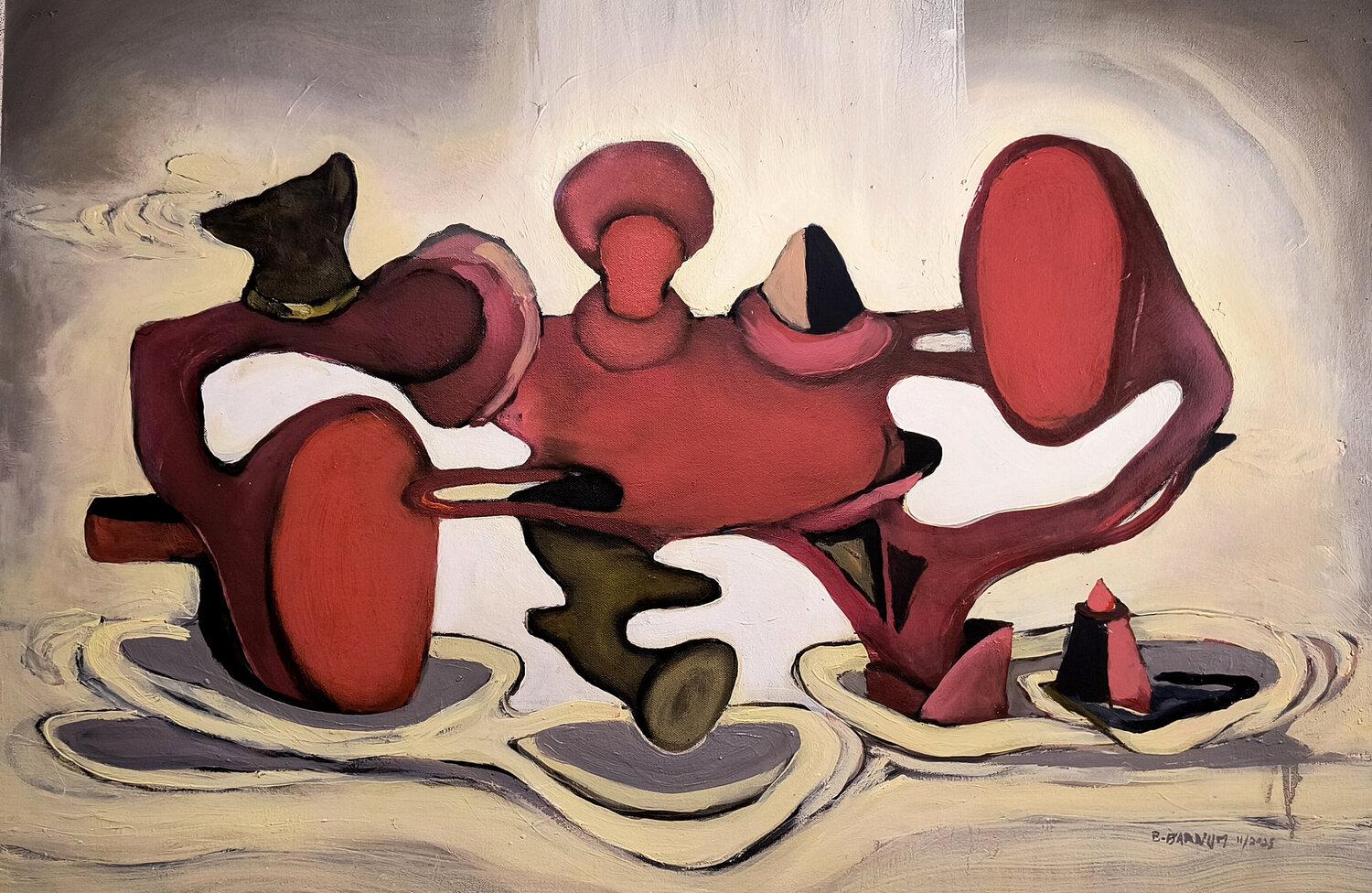 navigating the Kickapoo Brenda Barnum Original painting for sale