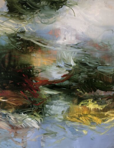 Motion II ( Mellom Himmel og Speil II ) by Bjørnar Aaslund, Painting for Sale on Select