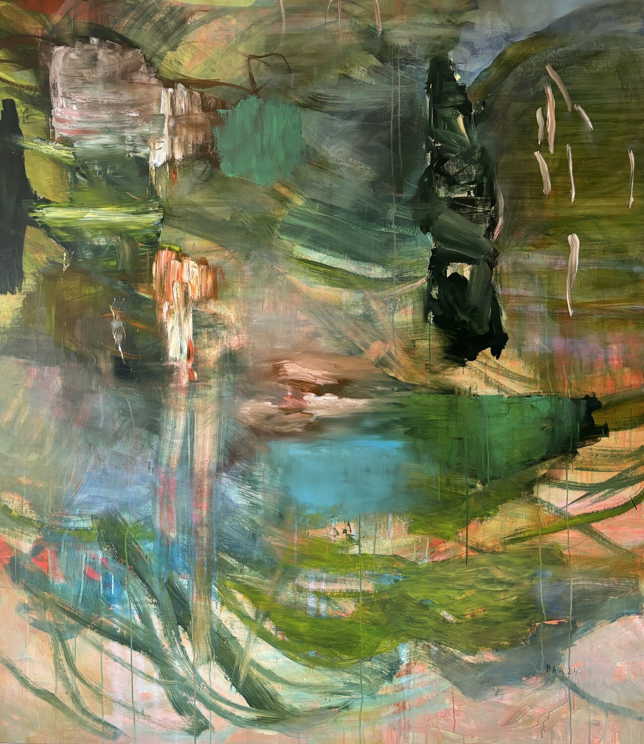 You can't hold back spring III Bjørnar Aaslund Original painting for sale