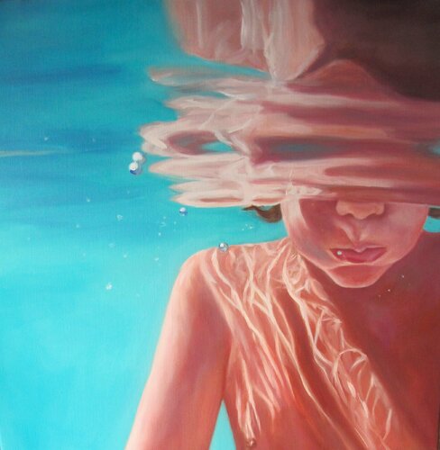 Un souvenir d' enfance by Katerina Hatzi, Painting for Sale on Select