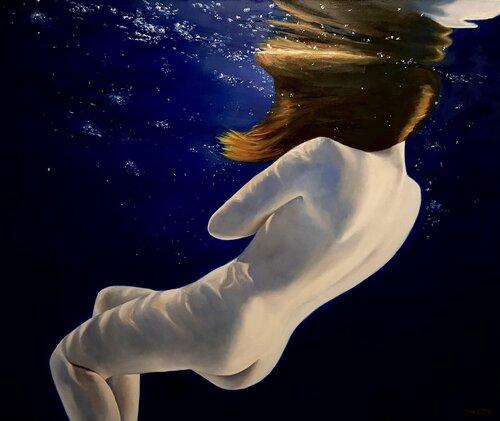 Galaxy by Katerina Hatzi, Painting for Sale on Select