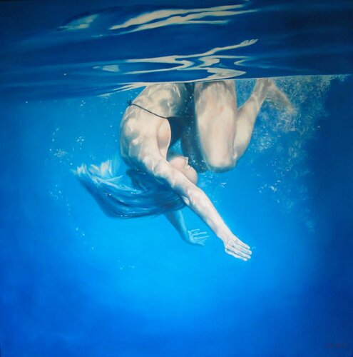 Rêverie de l'eau by Katerina Hatzi, Painting for Sale on Select