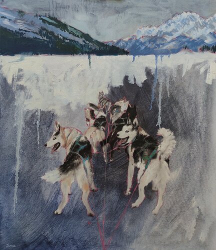 Let's Go by Janna Prinsloo, Painting for Sale on Select