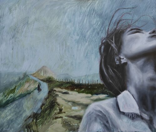 A Soul Tethering 1 by Janna Prinsloo, Painting for Sale on Select