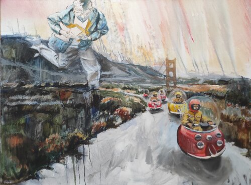 Architect of the Unknown by Janna Prinsloo, Painting for Sale on Select