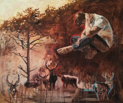 The Middle of Your Story by Janna Prinsloo, Painting for Sale on Select