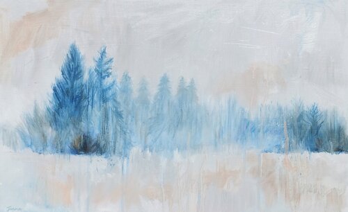 Winter Forest by Janna Prinsloo, Painting for Sale on Select