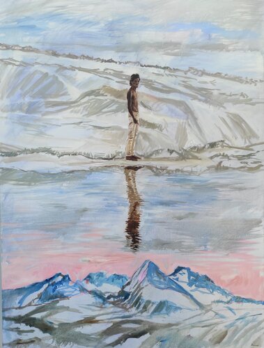 The Colour of Stillness by Janna Prinsloo, Painting for Sale on Select